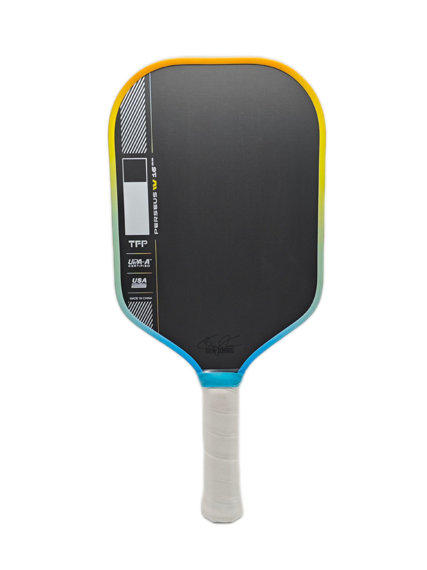 Summer Edition Cloth Texture Frosted Carbon Fiber Pickleball Paddle, 16mm Thickened Core Summer Color 16mm