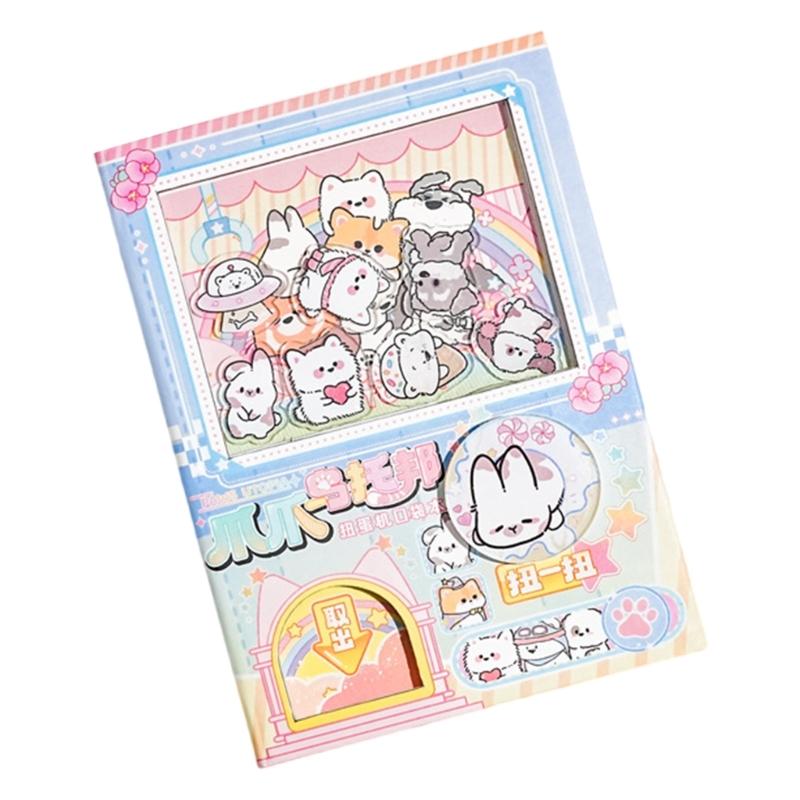 Novelty Gachapon Notepads Pocket Notebook 160 Pages Portable Planner for Students Adult Daily Journaling Note Taking