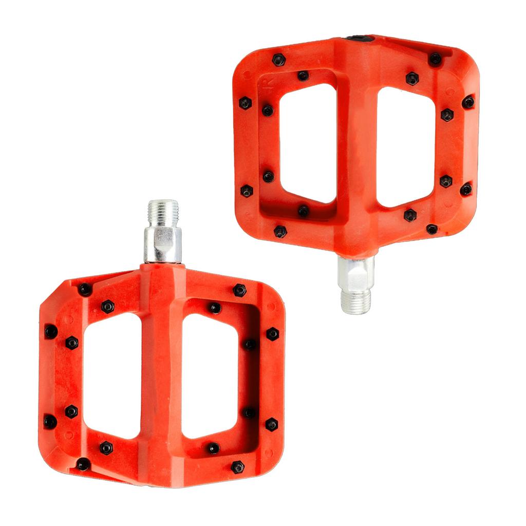 1 Pair Bike Pedal 9/16in Widened Anti Slip Sy Installation Nylon Mountain Bike Pedal for