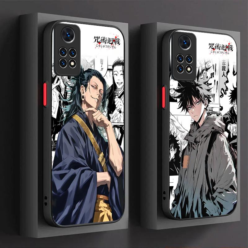 Anime Jujutsu Kaisen Case For Xiaomi Redmi Note 14 13 12 11 Pro Plus 5G 12S 11S 10S 10 9 Redmi 14C 13C 12C 12 4G A3 A3X Etui
