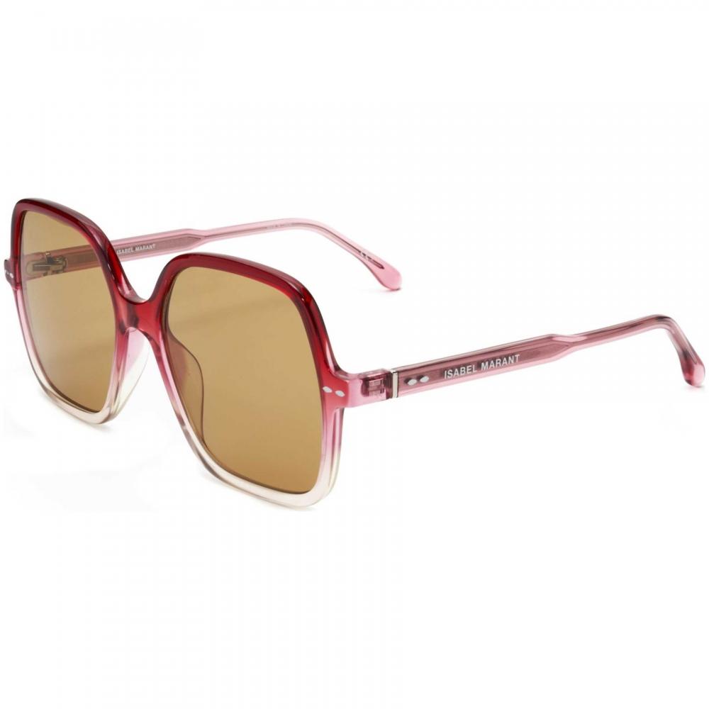 ISabel Marant Women S 56 Mm Brown SunglaSSeS Red To Light Pink