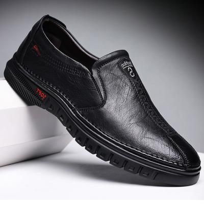 Mode 2024 Nouveaux Mocassins en Cuir pour Homme Chaussures Plates de Marche Antidérapantes Respirantes d'Extérieur Chaussures Décontractées à Enfiler pour Homme Baskets zapatillas de hombre