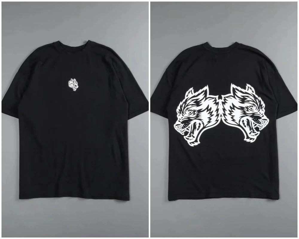 WOLVES CLUB Sportovní Vintage Dámská Trička Gym Kulturistika Oversized Pánské Oblečení Letní Fitness Tričko Cvičení Darc Sport Trička