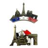 Paris Metall-Kühlschrankmagnete 3D Stereo Harz Magnetisch Französisch Paris Kühlschrankaufkleber Touristisches Souvenir Heimdekoration Geschenke
