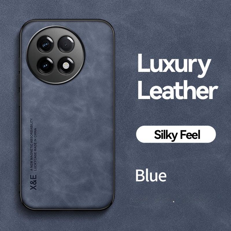 

Funda For OnePlus 13R 5G Case Leather Texture Car Magnetic Holder Back Cover For One Plus 13R 13 R OnePlus13R TPU Silicone Coque For OnePlus 13R