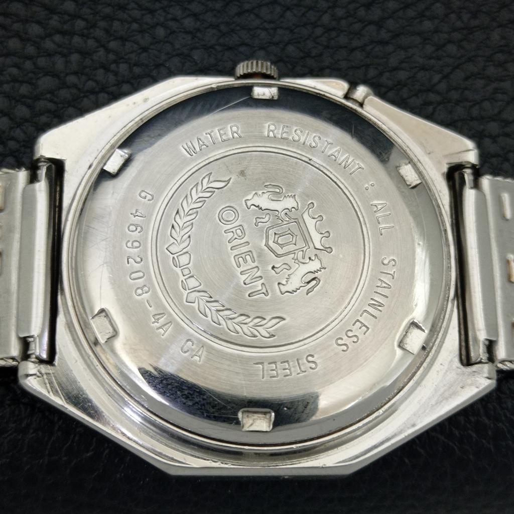 JAPAN VINTAGE ORIENT CRYSTAL AUTOMATIC 46941 MENS ORIGINAL DIAL WATCH a704948-1