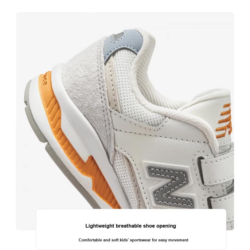 New Balance NB 530 Series Comfortable Versatile Low-Top Casual Shoes Kids sneaker White Gray PV530GC