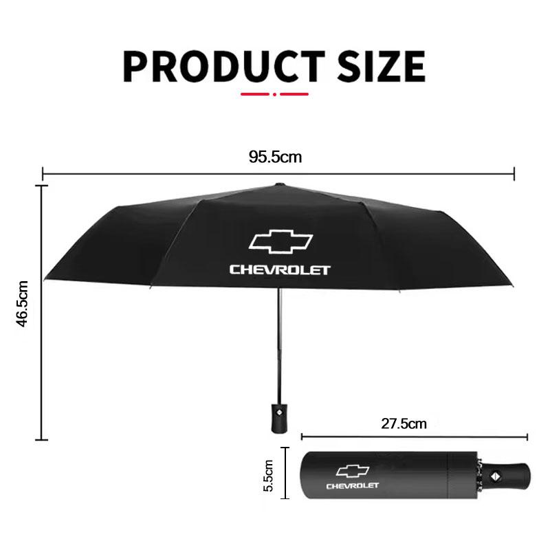 AABHL1 Car Automatic Umbrella Portable Folding Auto Logo Accessorie For Chevrolet Spark Captiva Cruze Tracker Epica Optra SS Z71 Groove