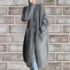 Lazy Style Stand Collar Knit Sweater Women's Long Sleeve Cardigan Coat Autumn Winter Open-Front Sweater