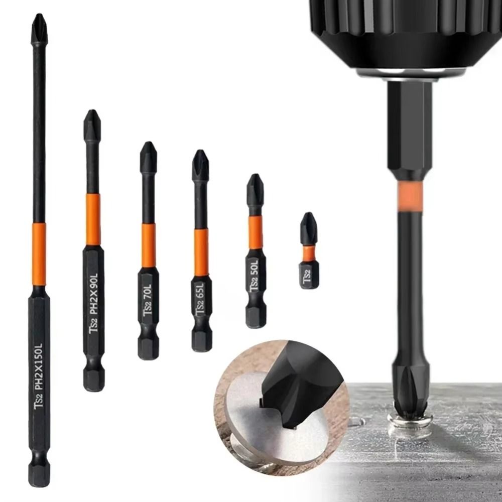 3PCS S2 Impact Screwdriver Bit 50-70mm Screwdriver Head  Electric Screwdriver