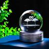 Kertari K9 crystal ball flamingo 3D model wedding anniversary wedding gift wife Popular [Genuine] Interior figurine fashionable Healing goods crystal