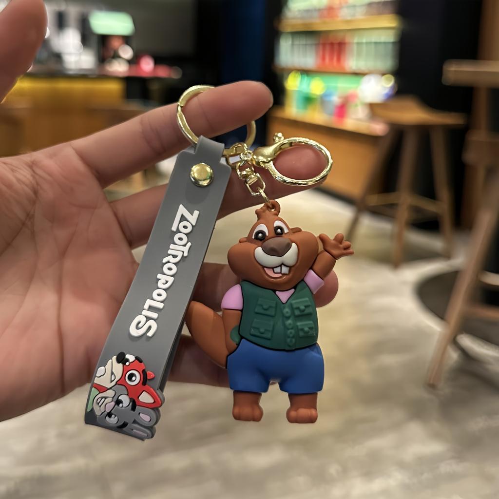 Nowy Brelok do Kluczy Anime Zwierzogród 2 Lis Nick Królik Judy Lalka Brelok Biżuteria Brelok Zawieszka do Samochodu Zabawka dla Dzieci Prezent