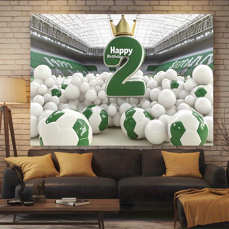Party Backdrop Birthday Football Soccer Photo Booth Background Wall Decor