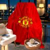 Manchester United F.C. Decke mit Aufdruck - Weich & Bequem, für Schlafzimmer, Reise, Sofa, Heimdekoration - Geburtstags-Weihnachtsgeschenk für Freunde
