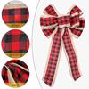 Large Christmas Bow Red Black Buffalo Plaid Christmas Wreath Bows Christmas Tree