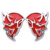 3D Metal Hell Demon Emblem Car Body Trunk Badge Sticker For Dodge Journey Charger Ram 1500 Caliber Nitro Caravan Avenger PP2