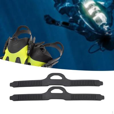 2 Adjustable Fin Straps with Quick Release Mechanism for Divers