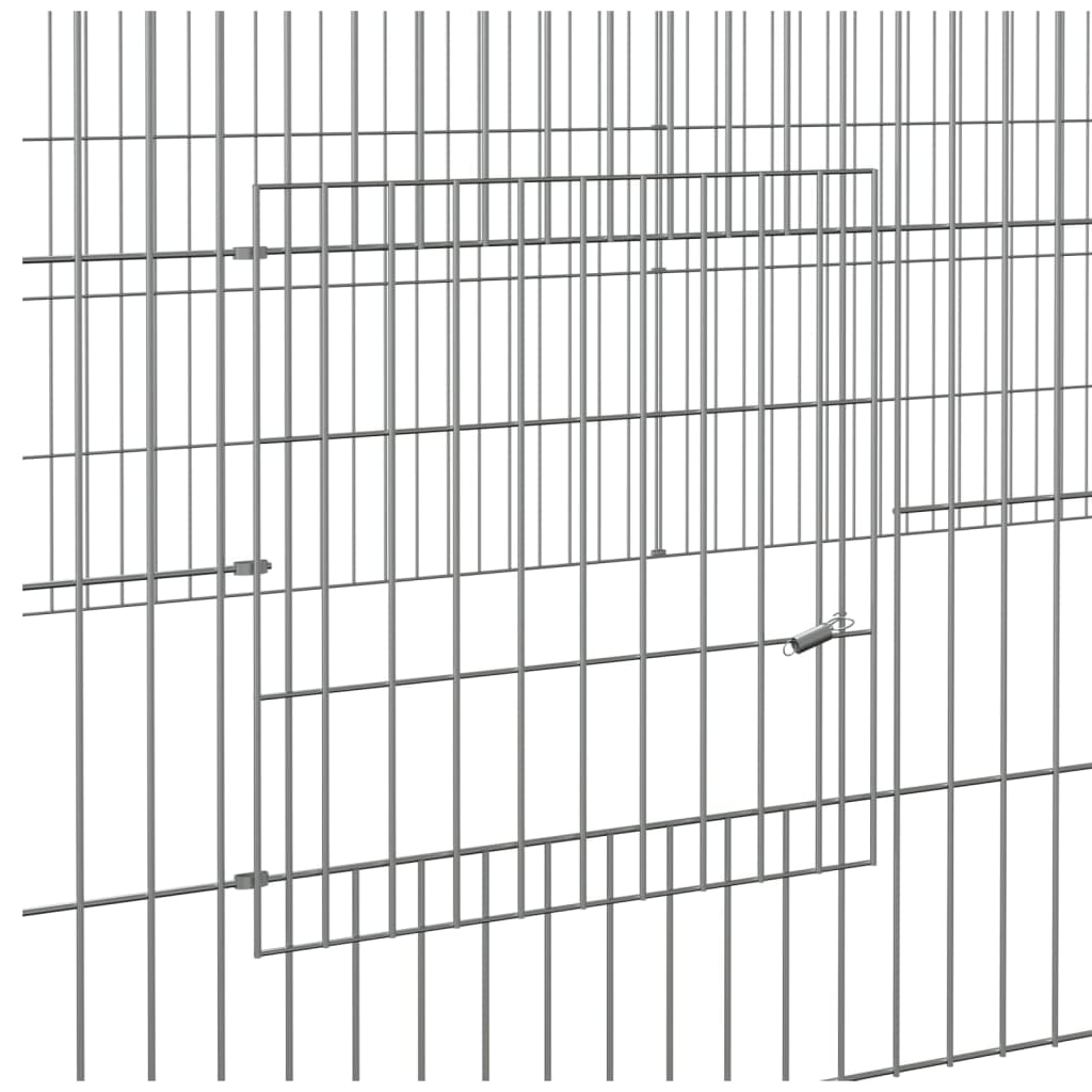 Vidaxl Klatka Dla Królika, 4 Panele, 433X109X54 Cm, Żelazo