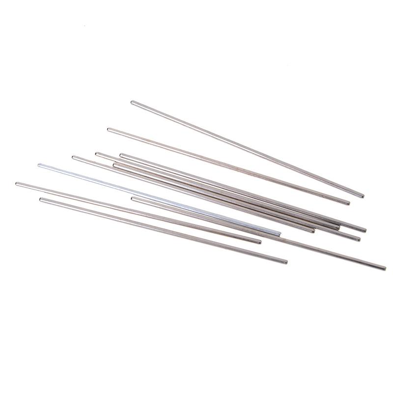 10Pcs 2*100mm Metal Model Axle Gear Shaft Diameter 2mm DIY Toy Car Accessories