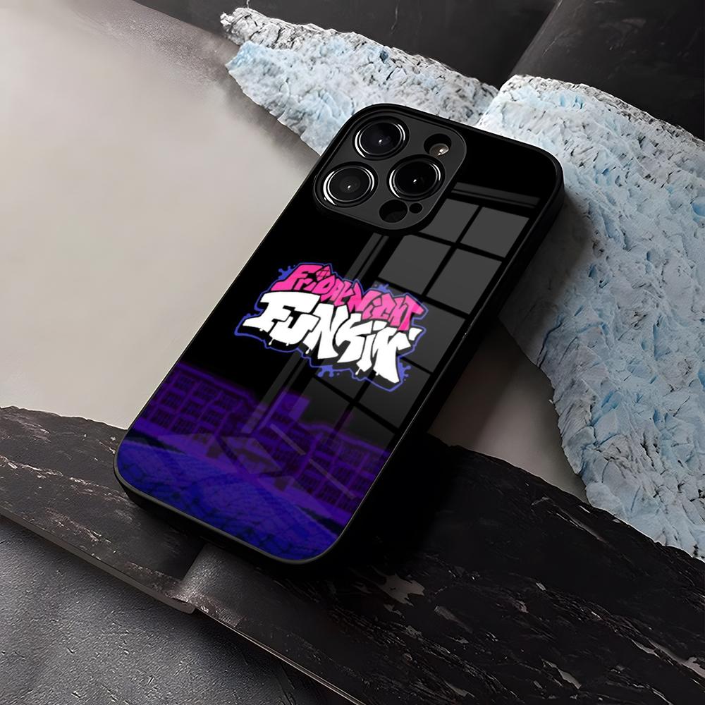 

FridayS Night Funkin Game Phone Case Tempered Glass For IPhone 16 13 14 12 15 11 Pro Max Plus Mini X XR SE2020 Coque iPhone 16 Pro
