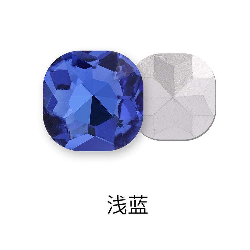 50 Stück Fette Quadratische Spitze Boden Speziell geformte Diamant Kleidung Gepäck Handyhülle Schuh Kristall Zubehör Spitze Boden Fetter Quadratischer Nagel