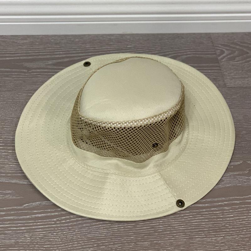 Hat men's summer big brim outdoor fishing sun protection hat sun hat bucket hat construction site dry farm work sun hat