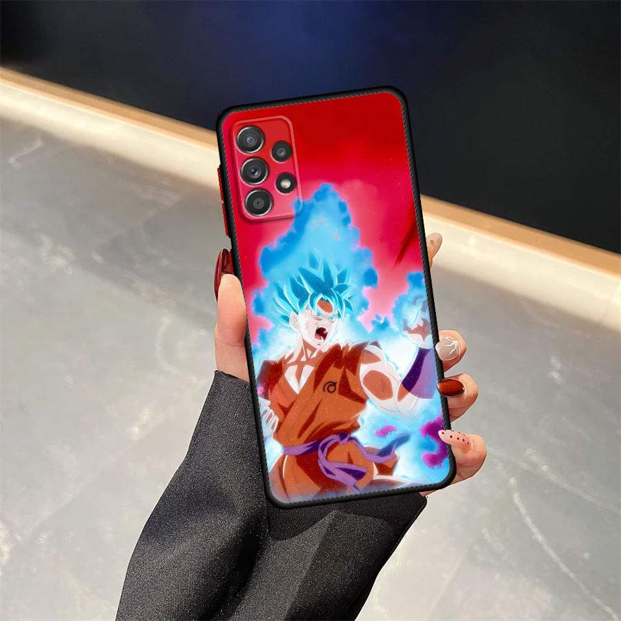 Dragon Ball Color Goku Case for Samsung Galaxy A15 A16 A06 A70 A05 A12 Note 20 Ultra 10+ 9 8 A14 A30 A13 A50 Back Phone Cover