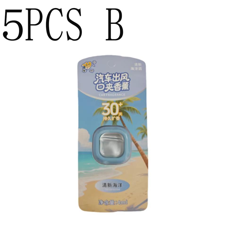 1pc Car Aromatherapy Breathable Film Air Conditioning Vent Clip Long-Lasting Odor Removal Inside The Cars Decorative Accessories