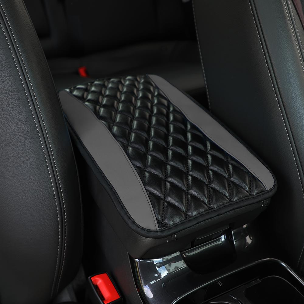 A Three-dimensional Nappa Leather Embroidered Car Armrest Cushion for Dust-proof, Dirt-proof and Water-resistant Car Interiors
