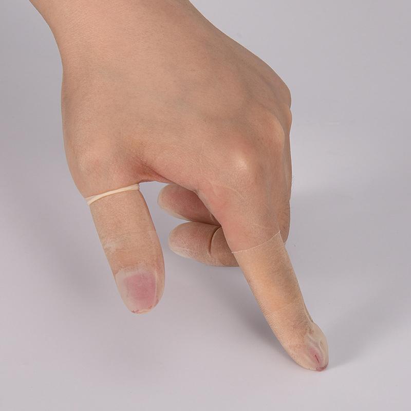 50Pcs/Pack Disposable Latex Finger Cover Rubber Non-Slip Anti-Static Finger Cots Fingertips Protector Gloves Nail Art Tool