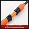 Stijlvolle Oranje Draagbare Telescopische Carbon Vaste Hengel met Comfortabel EVA Handvat voor Alle Wateren Perfect Cadeau voor Vrouwen en Meisjes