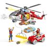 Sam's Multifunctional Rescue Helicopter Toy with Water Spray Feature for Kids
