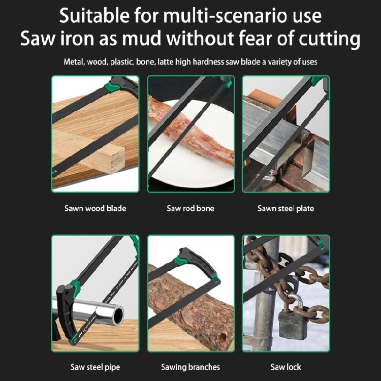 Heavy Duty Small Saw Hacksaw Frame Professional Tool 45°90°Multiangle Cutting