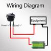With Pre-Wired Cable Rocker Boat Switch Black Self-locking Snap-in Toggle Switch  Car Auto Boat