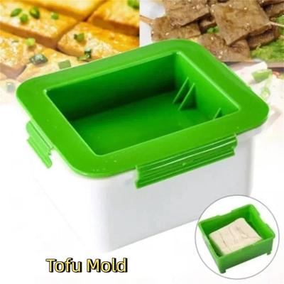 Practical Plastic Tofu Presser Safe Space Saving Tofu Mold with Drip Tray 3-Layer Soybean Curd Presser Cooking Tools