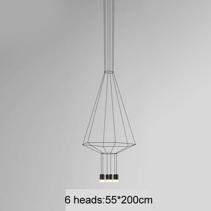 Lămpi Suspendate LED G9 Artă Fier Industrial Linie Lungă Aplice de Perete Negru Minimalist Montat Agățat Dormitor Living Decorare