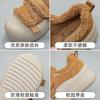 Fleece warm casual shoes autumn and winter new wear leather thick-soled Velcro large cotton board shoes