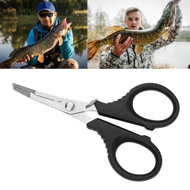 Multifunctional Fishing Plier PE Line Cutter With Hooked Tip Hook Remover Scissors Tool Fishing Tools Accessories