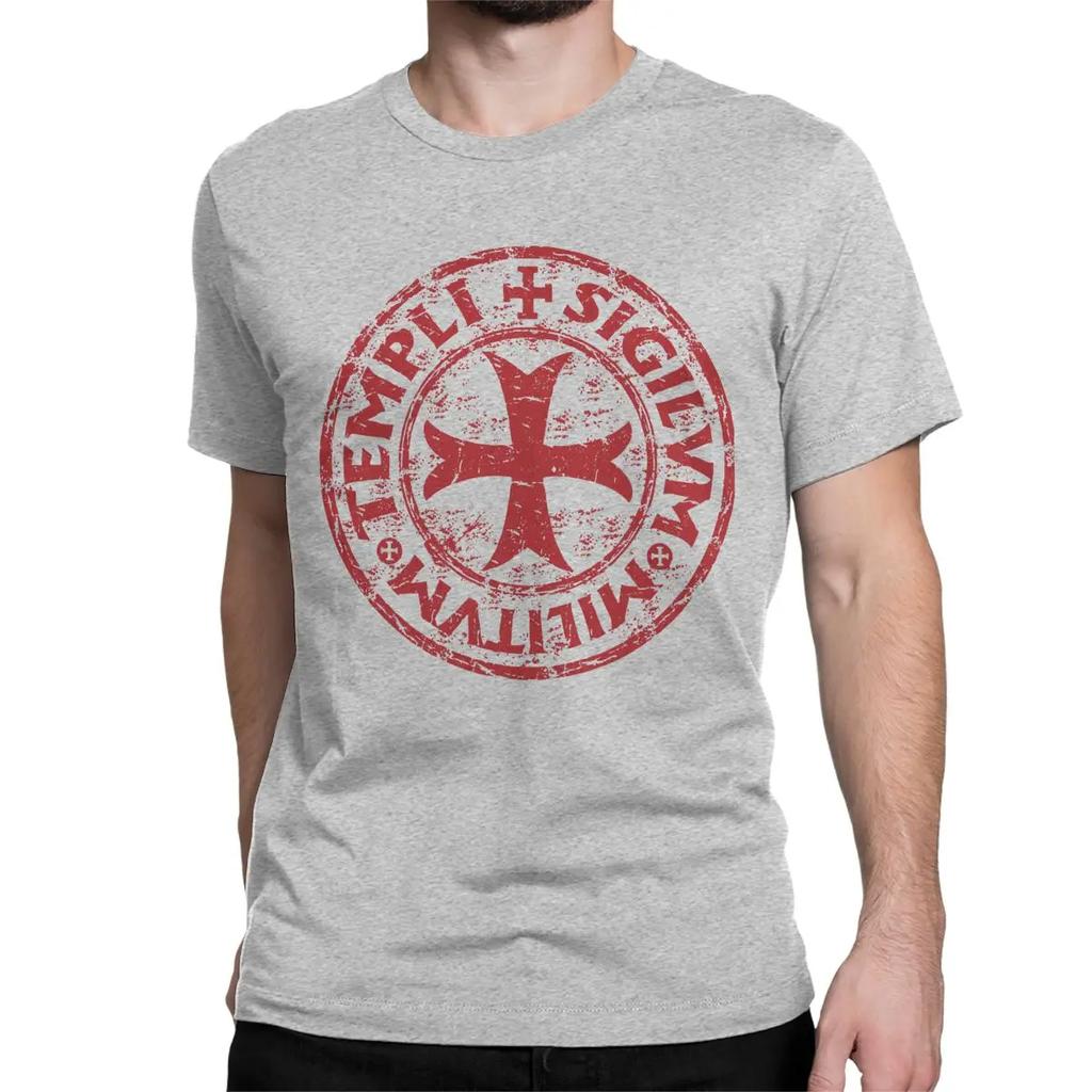 Men Women Knights Templar Seal Symbol Code Medieval T Shirt Cotton Clothes Humor Short Sleeve O Neck Tee Shirt Original T-Shirt
