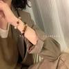Handmade High-End Retro Tibetan Bead Bracelet with Natural Stone, Chinese Ethnic Style.
