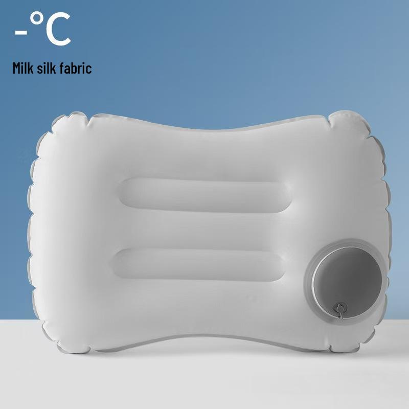 Nafukovací cestovní polštář - Přenosný, Skládací, Čtvercový design s lisovacím mechanismem pro použití v kanceláři nebo na zdřímnutí
