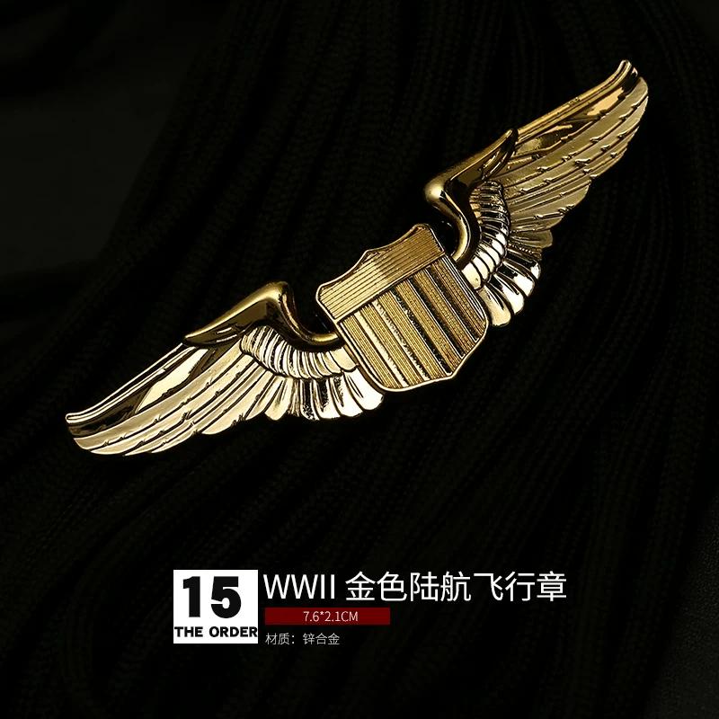 Aviation Pilot Badge Military Fan Parachute Badge Skill Badge Badge Brooch Medal Hat Badge