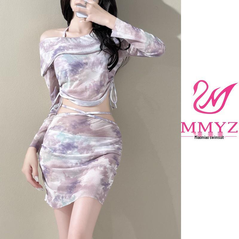 

Haishi Neng 2025 Женский Шикарный Высококлассный Комплект Бикини и Консервативный Купальник L (105-118 lbs) светло-фиолетовый