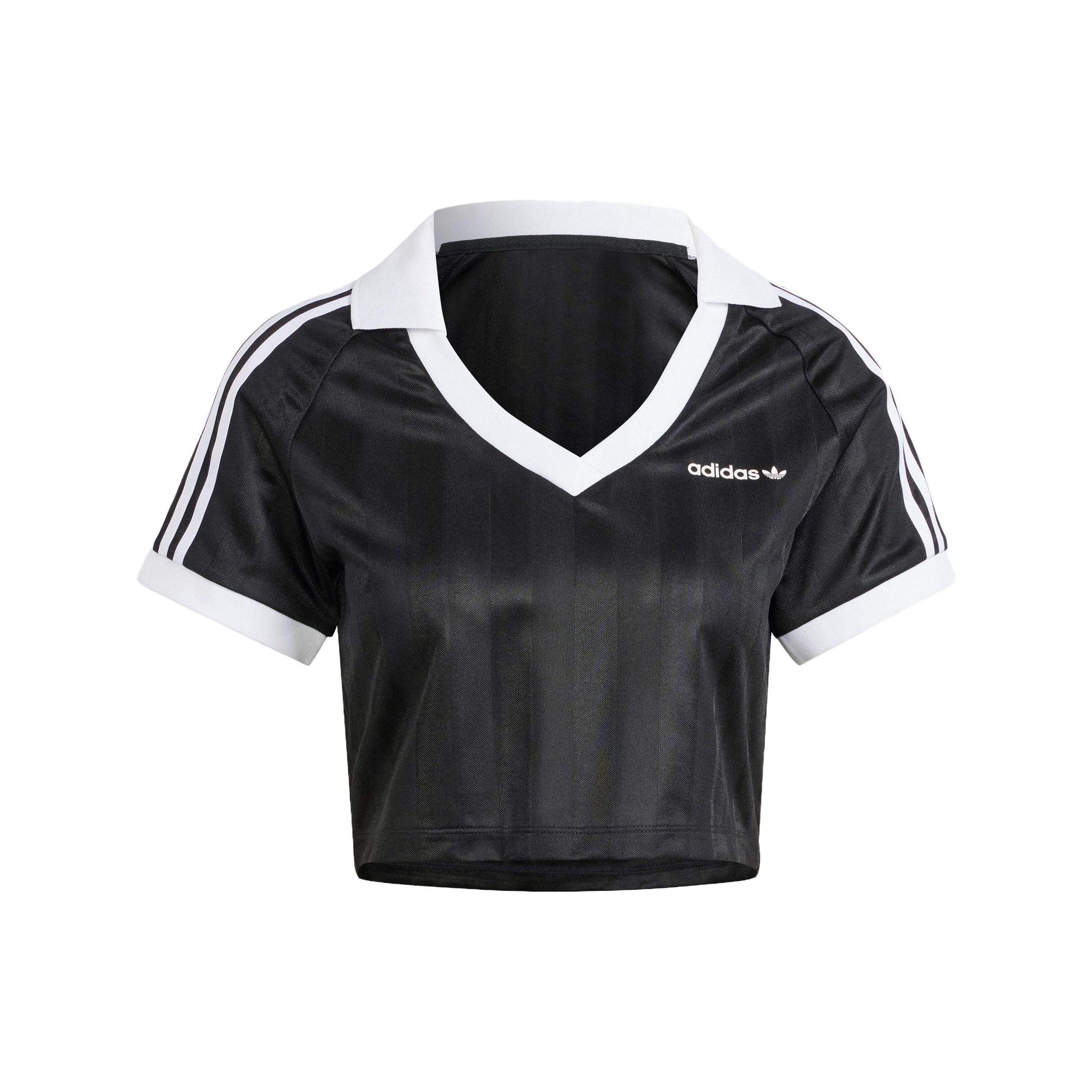 (WMNS) adidas Football Crop Top  Black  Women s IR9780 XXS