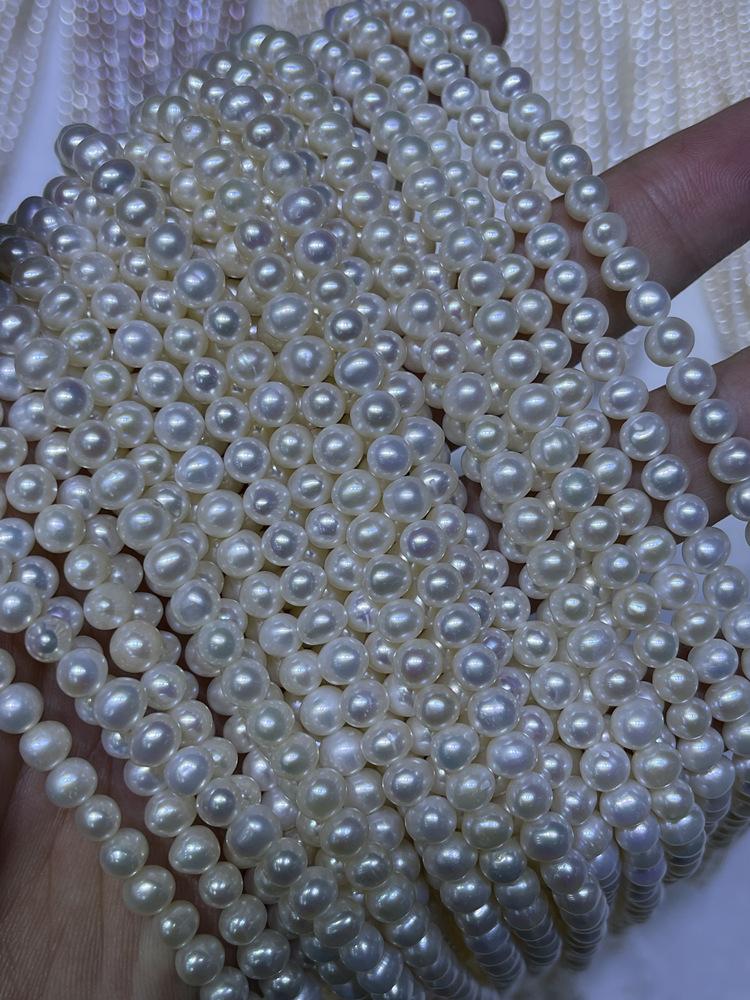 1Strand White Pearl 2-10mm For Jewelry Making DIY Necklace Bracelet Earrings Accessory Support Dropshipping