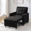 Rozkładana sofa jednoosobowa 3 w 1 – Z uchwytami na kubki i portem USB, Sofa-leżanka, Fotel rozkładany, Fotel, Idealna do małych pomieszczeń
