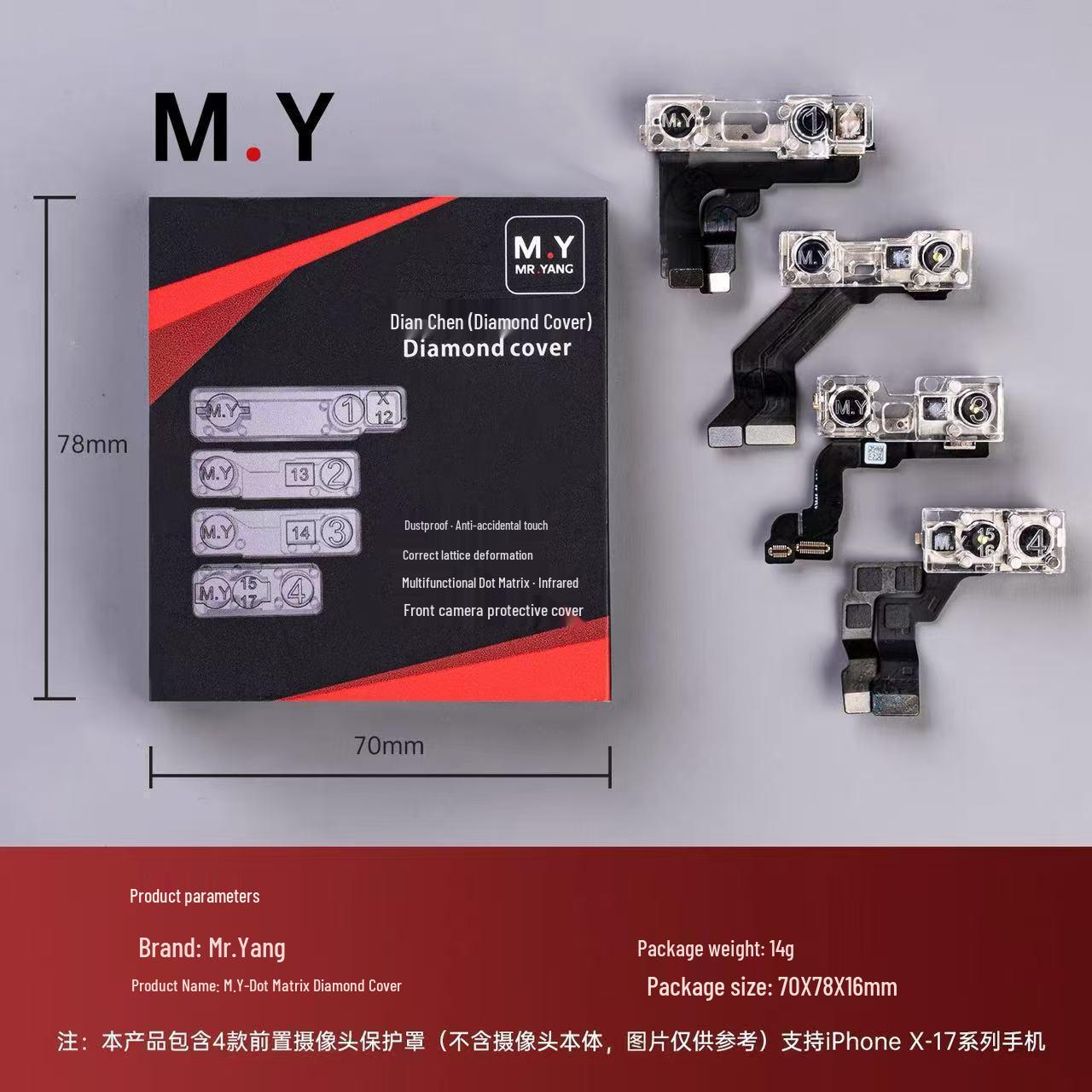 M.Y Multifunctional Front Camera & Infrared Lens Dustproof Protector