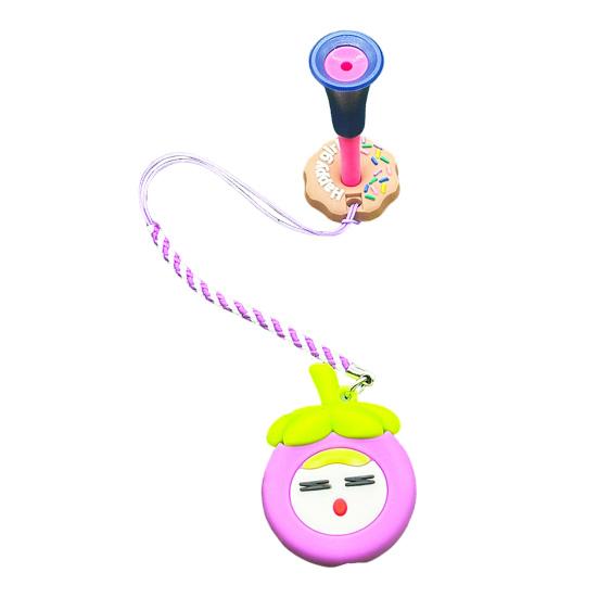 Plastic Anti Lost Golf Tee Hanger Donut Design Golf Tee Ring Strap Fruit Design Tee Loss Prevention Golf Accessory