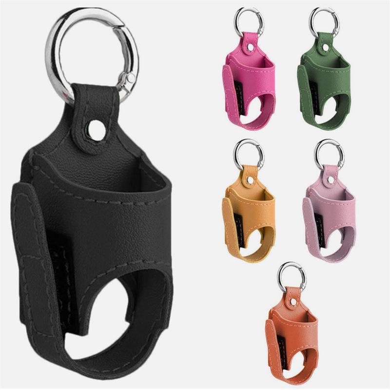 PU Leather Waist Hanging Spray Bottle & Inhaler Holder, Portable Storage Bag