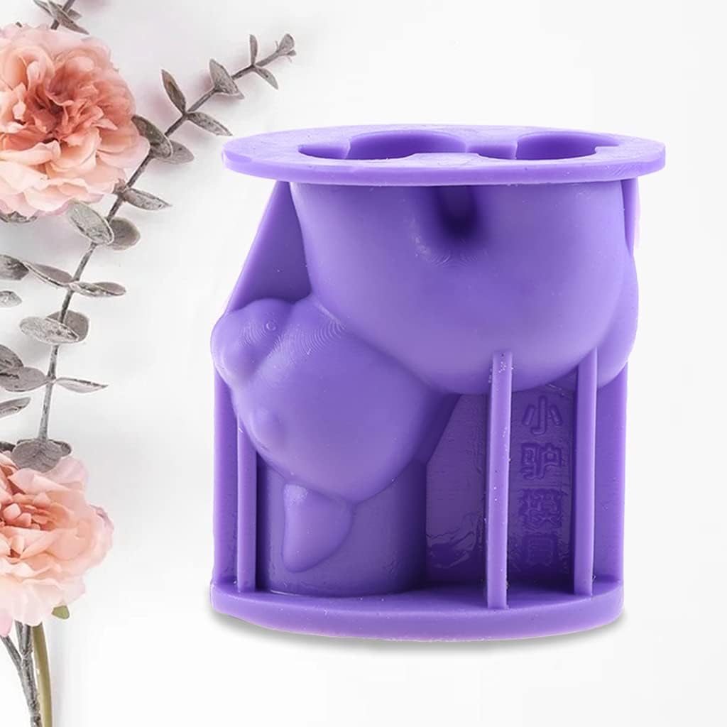 Crafts Little Donkey Epoxy Resin Mold Home Decoration Ornaments Silicone Mould, app.11x6x10cm/4.33x2.36x3.94in, As Pic Shows